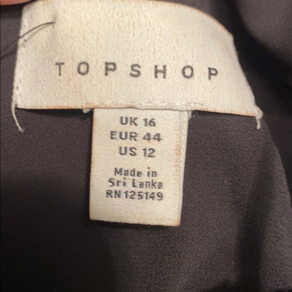 TOPSHOP Glitter Velvet Mini Slipdress Black - Picture 6 of 8